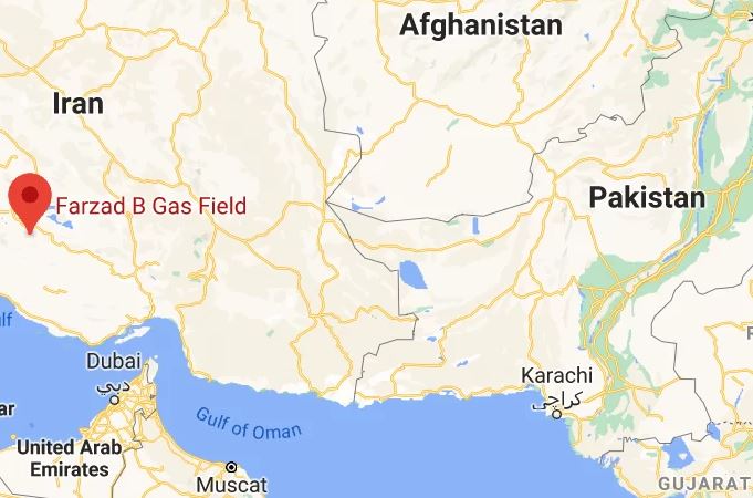 Farzad-B Gas Field : Iran - UPSC Notes