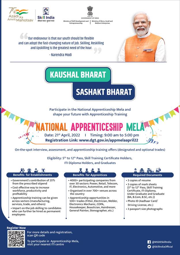 National Apprenticeship Mela 2022 Crackittoday Affairs 8338